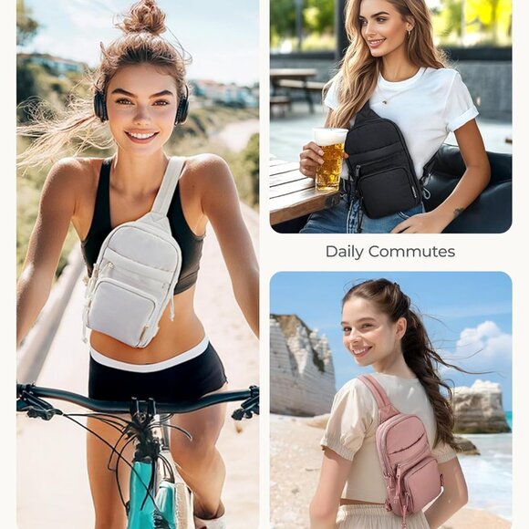 Crossbody Sling Bags for Women, Small Crossbody Purse Fanny Packs with Adjustabl - Picture 6 of 6